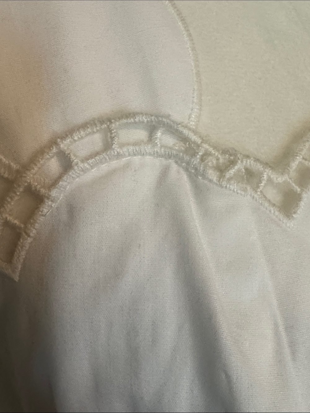 NWOT Moon River 100%Cotton White Maxi Dress w Blue Floral Embroidery SZ M - Picture 8 of 15